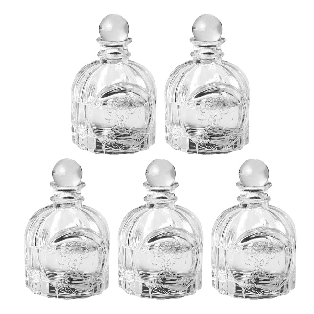 Home Fragrance Diffuser - 5 مجموعات من زجاجات العطور الشفافة
