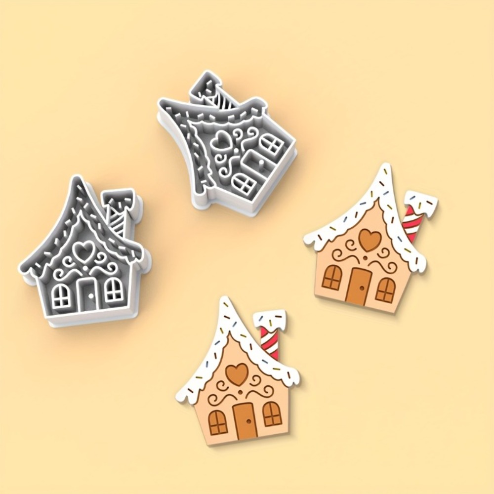 Home Fragrance Gingerbread - قطعة واحدة قالب تقطيع بسكويت عيد