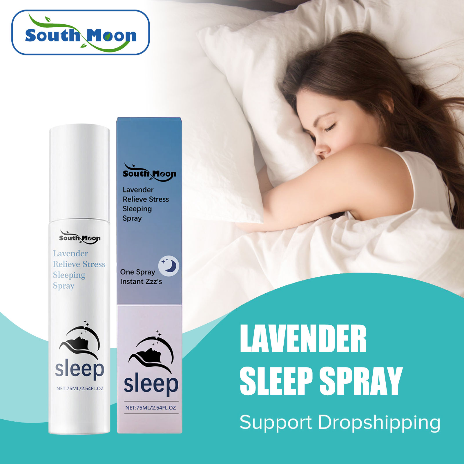 Lavender Pillow Spray - بخاخ اللافندر للوسائد للنوم العميق، يحسن