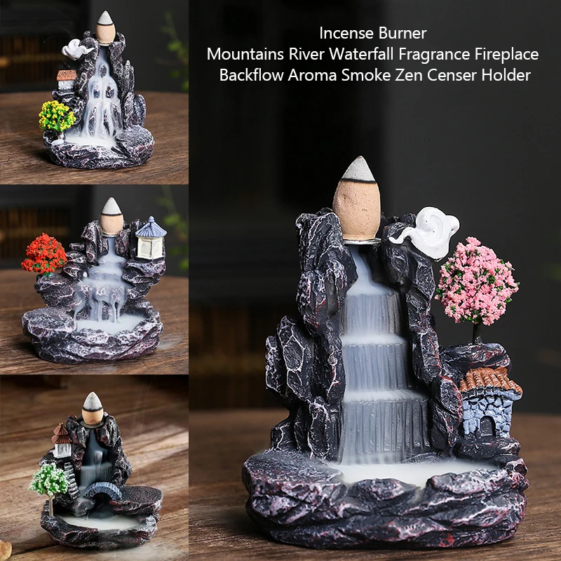 Incense Cone Holder - حامل البخور ارتجاعي شلال مبخرة ديكور