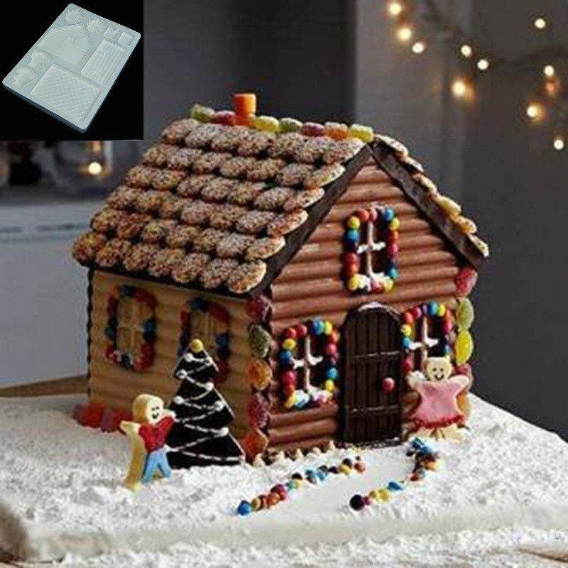 Home Fragrance Gingerbread - 3D باب المنزل DIY سيليكون الزنجبيل