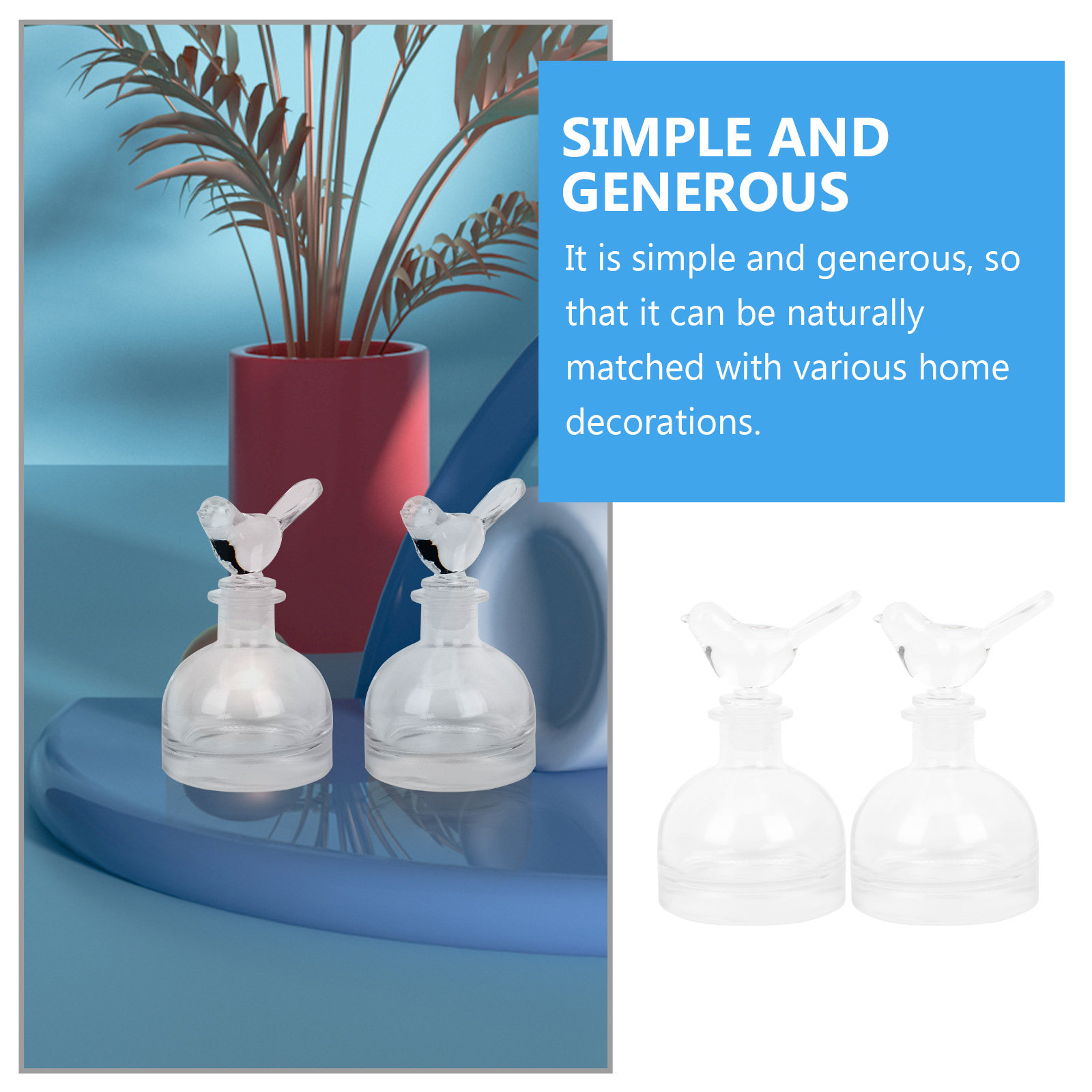 قطعتان من زجاجات العطور الزجاج - مراجعة Home Fragrance Perfume وسعره