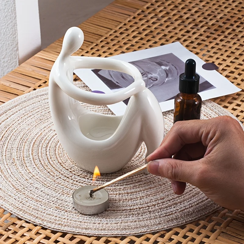 مبخرة سيراميك على شكل جسم الإن - مراجعة Home Fragrance Wax Melts وسعره