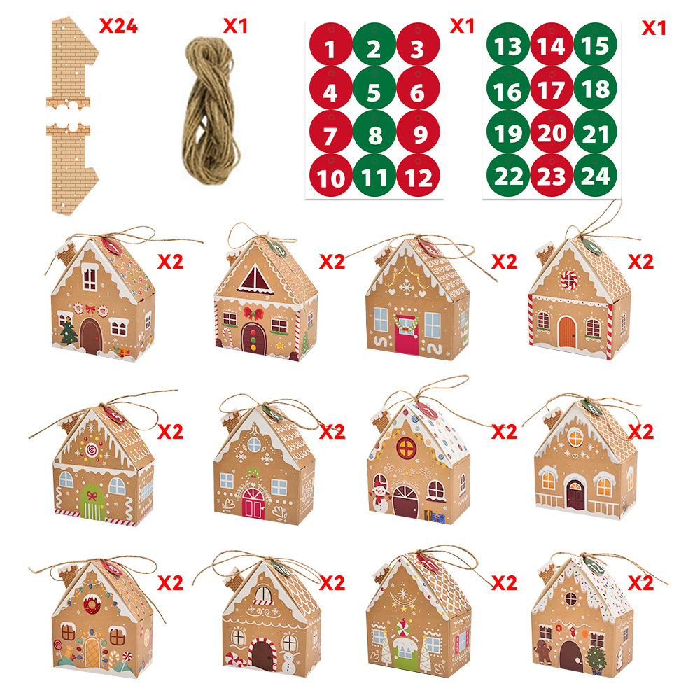24 قطعة من صناديق حلوى عيد الم - مراجعة Home Fragrance Gingerbread وسعره