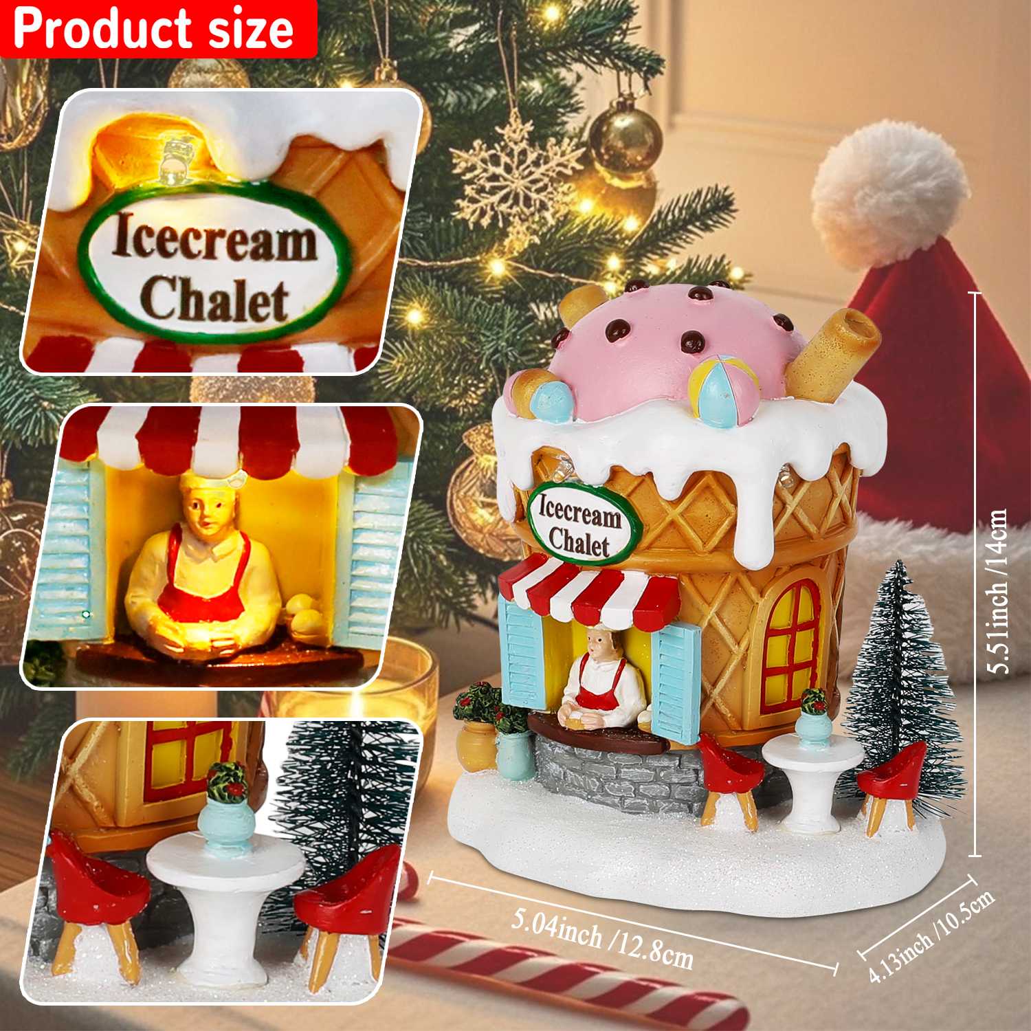 تضيء بيت قرية الزنجبيل، ديكور  - مراجعة Home Fragrance Gingerbread وسعره
