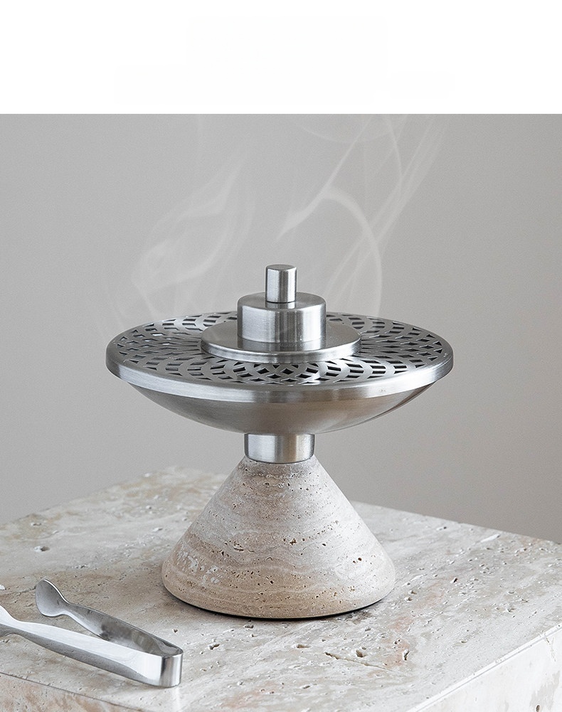 مبخرة من الترافرتين الطبيعي مع - مراجعة Home Fragrance Vanilla Cashmere وسعره