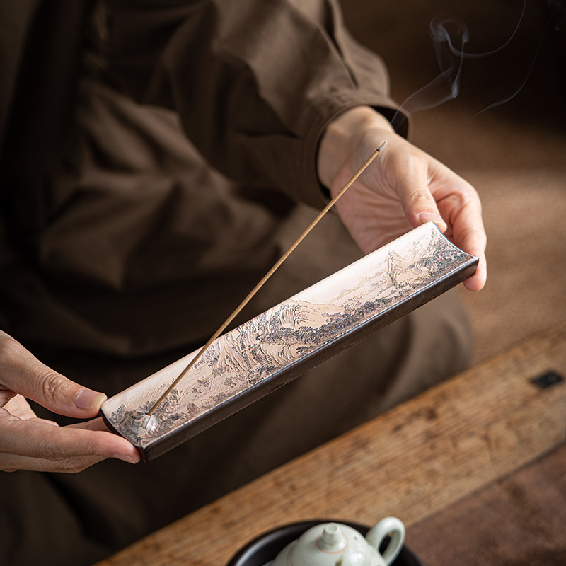 جديد العتيقة الصينية المينا ال - مراجعة Incense Cone Holder وسعره