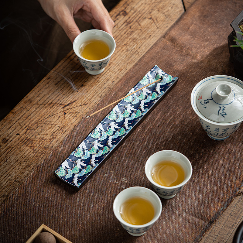 جديد العتيقة الصينية المينا ال - مراجعة Incense Cone Holder وسعره