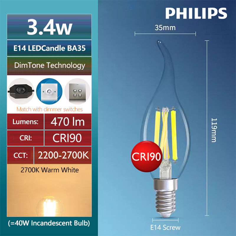 مصابيح فيليبس ماستر LED كاندل  - مراجعة Philips Bulb Led Classic وسعره