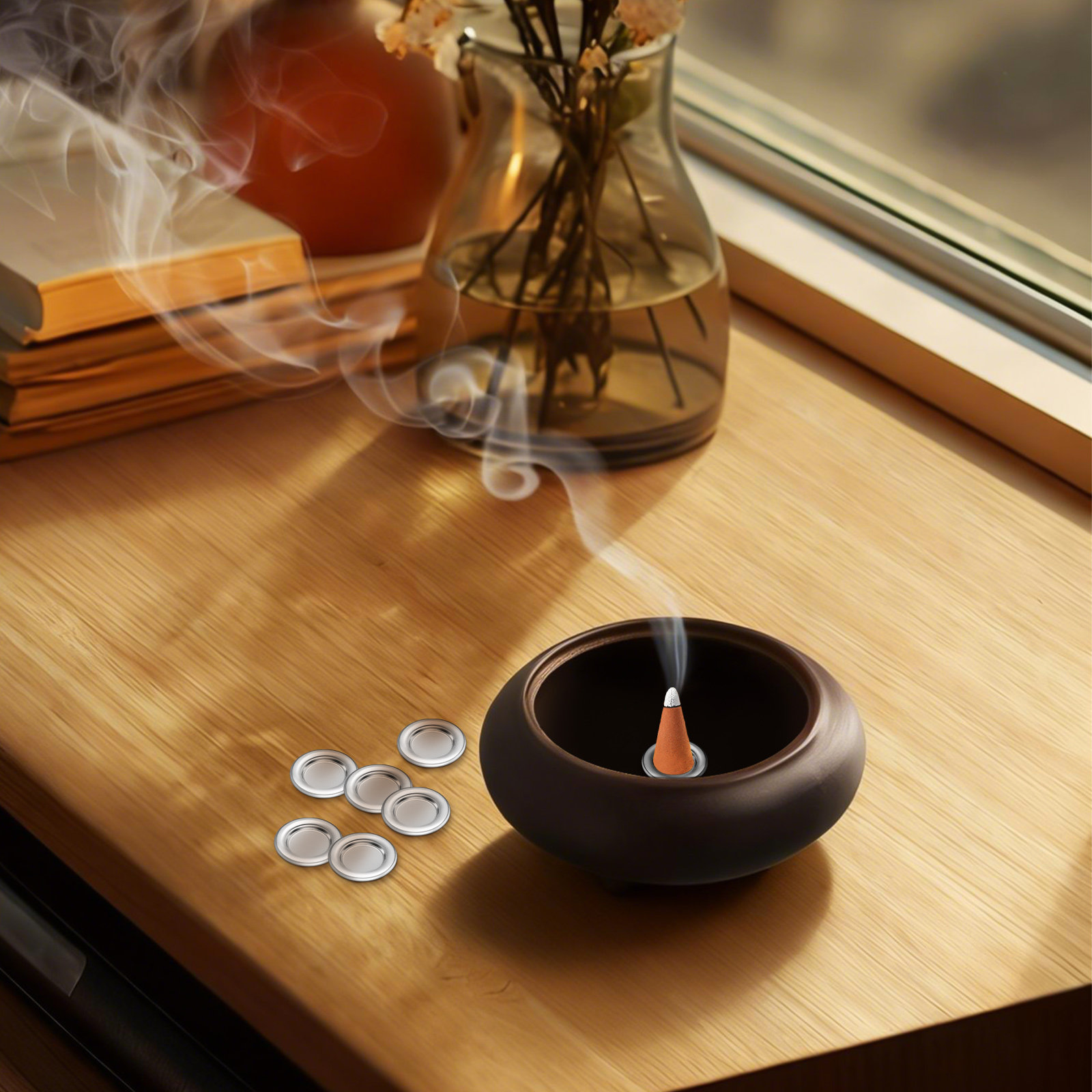 20 قطعة صينية بخور معدنية من س - مراجعة Incense Cone Holder وسعره