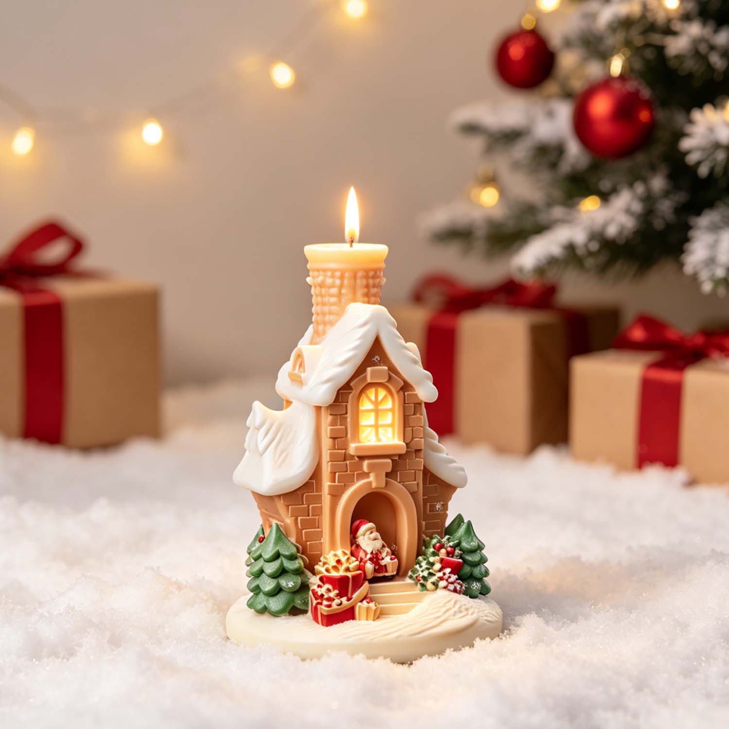 قالب شمع سيليكون ثلاثي الأبعاد - مراجعة Home Fragrance Gingerbread وسعره
