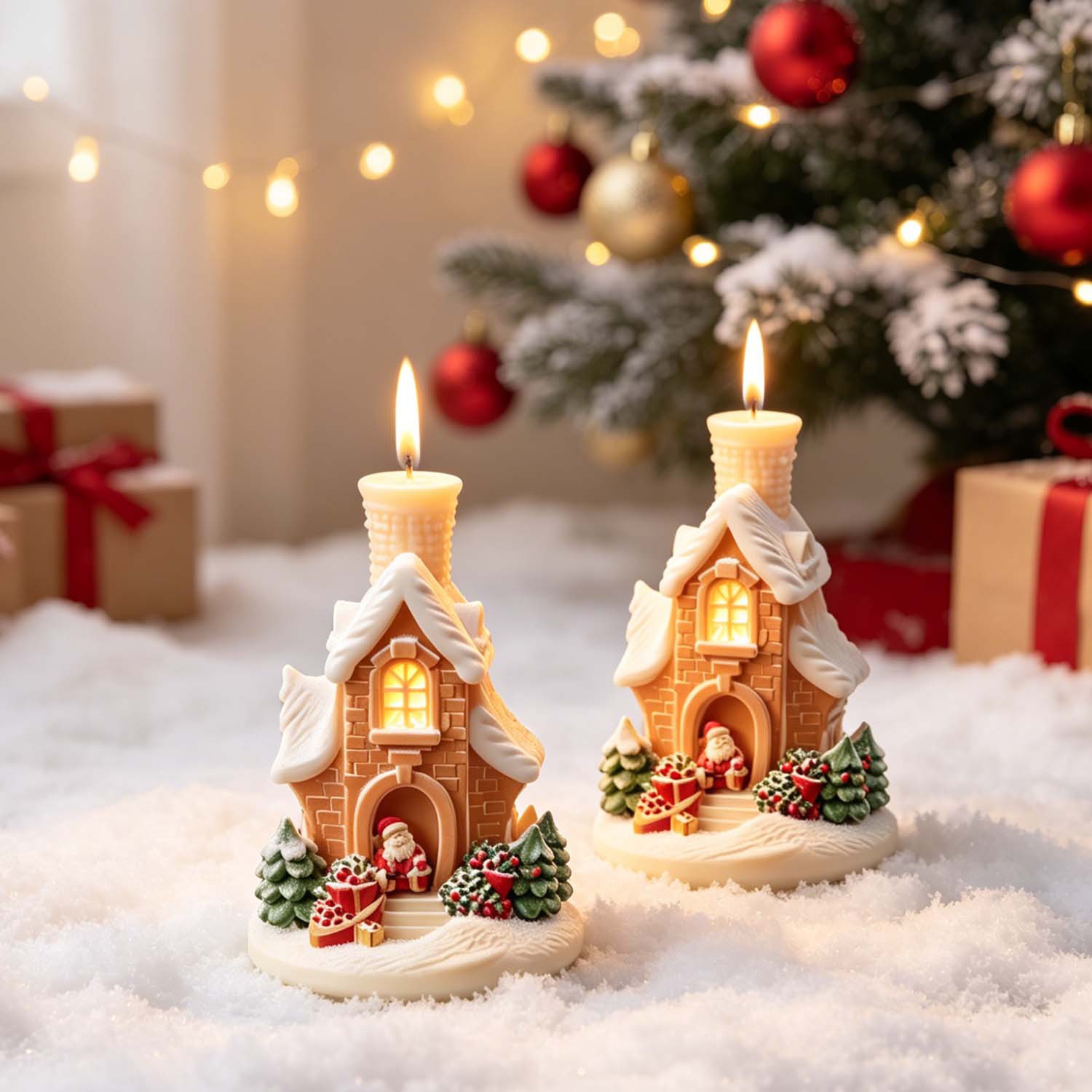 قالب شمع سيليكون ثلاثي الأبعاد - مراجعة Home Fragrance Gingerbread وسعره