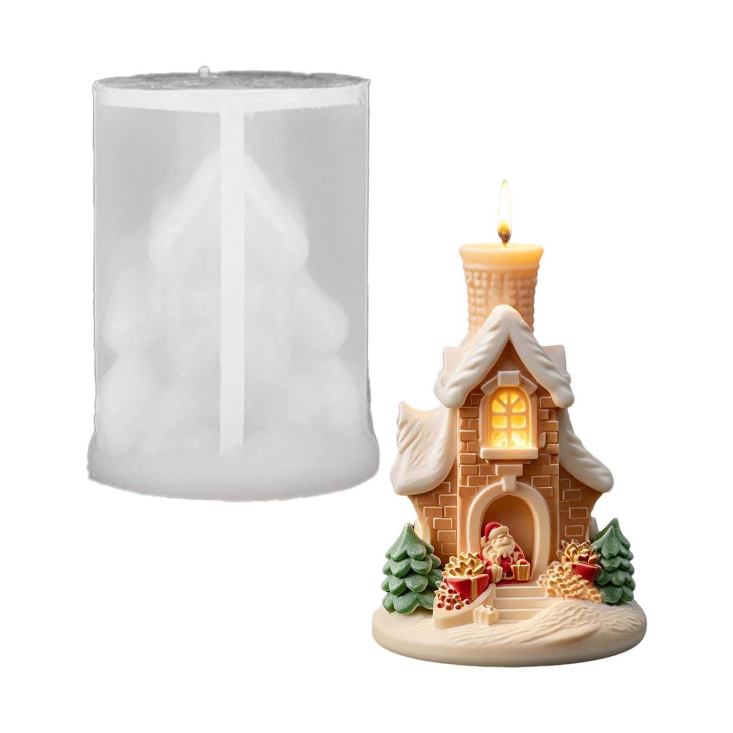 قالب شمع سيليكون ثلاثي الأبعاد - مراجعة Home Fragrance Gingerbread وسعره