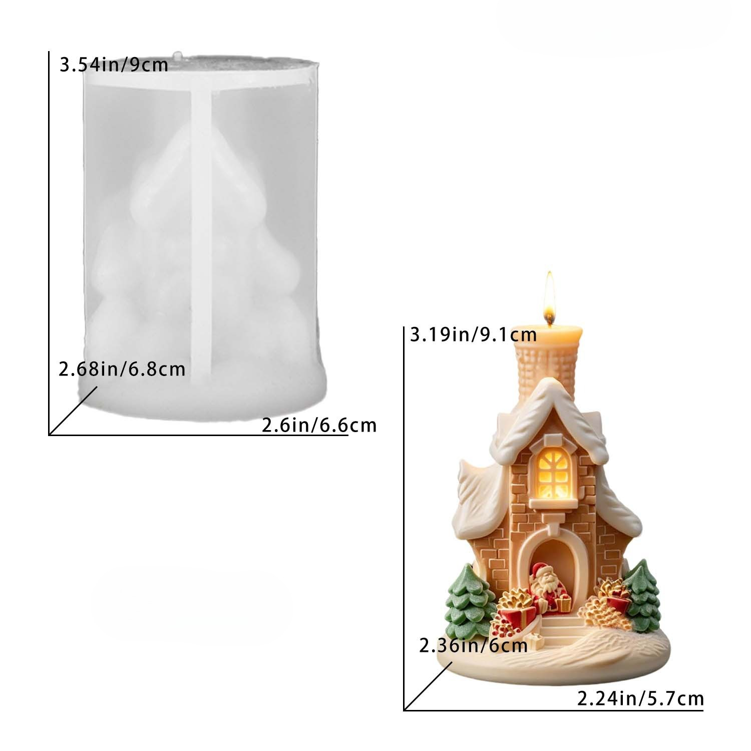 قالب شمع سيليكون ثلاثي الأبعاد - مراجعة Home Fragrance Gingerbread وسعره